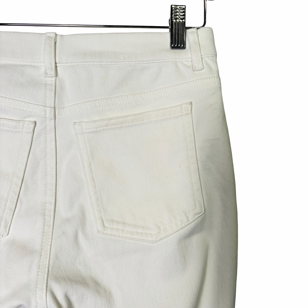 Uniqlo Ultra Stretch High Rise Cropped Denim Leggings in White , Size M 28" - Picture 8 of 12